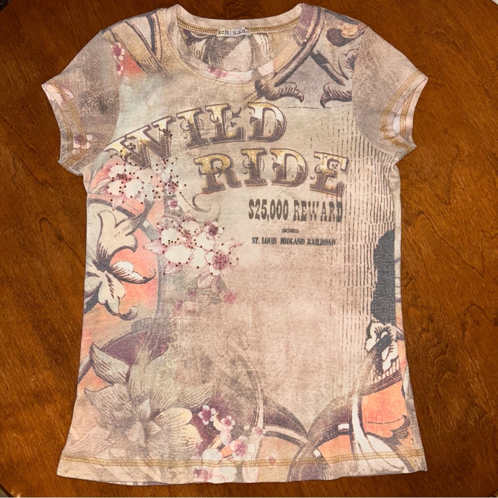 Wild Ride Bedazzled Graphic Tee
